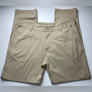 Rhone Commuter Pant Mens 38 Biege Khaki Chino Stretch City Casual Lifestyle